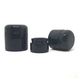 Frascos de Vidrio con Boca Ancha y Protección UV, de 5ml-500ml, Color Negro Violeta, con Tapa de Plástico, para Uso Cosmético - Product Image 1