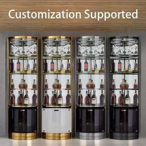 モダンな高級バーワインキャビネット収納キャビネットガラスワインキャビネット家具、家庭用レストランリビングルーム収納サイドボード - Product Image 4