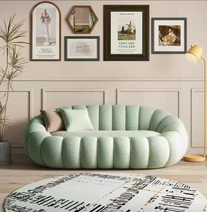 Sofá cama perezoso nórdico personalizado para sala de estar, sofá, sillas, PUF, silla suave y bonita, relleno de sofá de PUF, cama individual cuadrada - Product Image 3