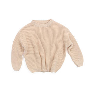 100% Katun Musim Gugur Musim Dingin Pakaian Anak Kustom Pullover Lengan Panjang Grosir Rajutan Sweater Anak Perempuan Grosir - Product Image 4