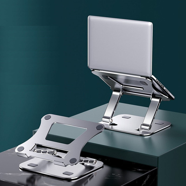 Popular Folding Adjustable Lifting Notebook Stand Aluminum Alloy Height Increasing Laptop Cooling Bracket