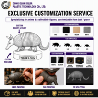Figura Realista de Armadillo, Juguete Educativo de Dibujos Animados Ecológico de ABS/PVC, Juguete Coleccionable en Caja, Regalo OEM
