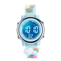 7 couleurs LED lumières lumineuses 3ATM étanche montre de Sport numérique pour filles chronomètre avec alarme dessin animé Relojes Digitales