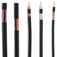 Cable Coaxial Personalizado Lmr 400 300 Rg6 Rg59 de 75 50 Ohmios, Cable de Cobre para CCTV
