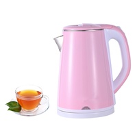 Bouilloire Électrique Sans Fil 1800W à Ébullition Rapide 2,3L en Acier Inoxydable avec Arrêt Automatique et Protection Contre l'Ébullition à Sec pour Cuisine Domestique - Meilleure Vente