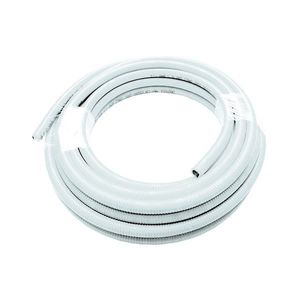 20mt. Tuyau flexible en acier inoxydable à revêtement blanc de 1 pouce en laiton et matériau EPDM pour les applications de plomberie et de douche de cuisine - Product Image 1