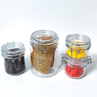 Bocaux en verre pour le stockage des grains de café de différentes tailles, récipients alimentaires en verre robustes avec couvercles à fermeture hermétique ou pour le stockage des collations, cadeaux