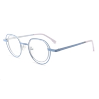 2025 nouveau cadre de lunettes en métal unisexe de haute qualité petite taille Double cercle carré Design pour les jeunes (adolescents enfants adultes)