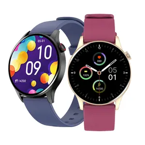 En kaliteli AMOLED ekran yeni moda akıllı saat erkekler kadınlar su geçirmez kalp hızı Tracker spor Smartwatch