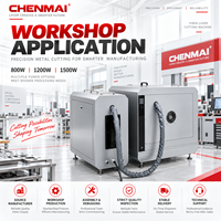 Machine de découpe laser à fibre CNC Chenmai 4040 800W, découpeuse laser de métal de bureau 400*400mm