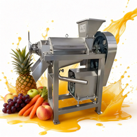 Fruitextractpers Spirale Sapcentrifuge Motor Hoge Productiviteit 220V Wortel Gember Citroen Fruitverwerkingsinstallatie