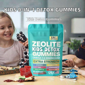 Gomitas Detox 9 en 1 con Zeolita para Niños, con Omega 3, Magnesio, Vitamina C, D3 y Zinc para el Apoyo Inmunológico y la Mejora de la Densidad Ósea - Product Image 2