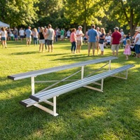 Gradins modulaires portables à 2 rangées, 21 pieds, 28 sièges, gradins en aluminium à vendre |   Anodisé OEM