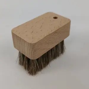 Clássico Mini cavalo cabelo madeira mão limpeza escova
