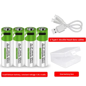 เอเอ 5 #    เอเอเอ 7 #   แบตเตอรี่ลิเธียมแบบชาร์จได้สำหรับเมาส์ รีโมทคอนโทรล ล็อคประตู ไมโครโฟน ใช้ใน KTV ความจุขนาดใหญ่ 1.5V แรงดันคงที่ - Product Image 6