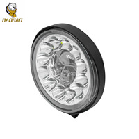 BAOBAO LIGHTING Mini phare de conduite cercle crâne RVB Stroboscope LED pour moto CG 125 CD70, accessoires de décoration pour moto