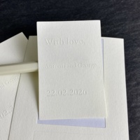 Autocollants adhésifs en papier artistique gaufré avec logo 3D personnalisé, écologiques, pour l'emballage de cadeaux et d'artisanat