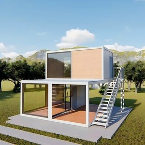 2层设计胶囊公寓办公室大空间预制模块化可拆卸集装箱房，带沥青屋顶 - Product Image 5