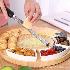 Wooden <b>Cheese</b> Cutting Board <b>Set</b> With <b>Knives</b> And Dividers For Party Snacks And Appetizers - Product Image 3