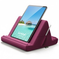 Support de tablette mains libres Lamicall PL02, coussin de lit souple avec poche latérale pour téléphone portable et tablette