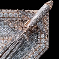 Pendentif 3D Hip Hop personnalisé en argent 925 plaqué, avec lettres en moissanite VVS brillante, style mosaïque glacée