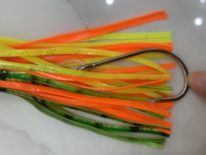 6 pièces/sac Leurres de pêche à la traîne de 6,5 pouces 55g, montés avec jupe, pour marlin et thon, avec <span class=keywords><strong>fil</strong></span> de 100 lb, leurres de traîne pour gros gibier - Product Image 4