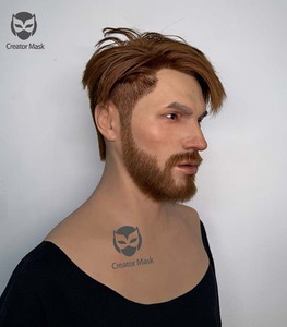 Maschera per Capelli in Silicone Realistica ad Alta Simulazione, Riutilizzabile, Traspirante, Ecologica, per Feste, <span class=keywords><strong>Halloween</strong></span>, Pasqua, Film - Product Image 6
