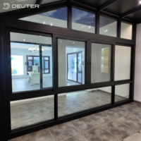 Ventanas Corredizas de Aluminio con Pantalla Integrada, Rotura de Puente Térmico, Malla de Acero Inoxidable 304, Ahorro de Espacio para Cocinas Residenciales Modernas
