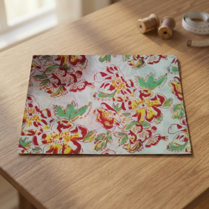 Nouveau tissu en coton imprimé à la main, 100 % coton indien, tissu de quilting au mètre, tissu imprimé à la main pour la couture, tissu pour robe - Product Image 2