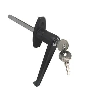 Shed Door Latch T-Handle Lock Kit With Keys Storage Barn Shed Door Hardware Lock Set