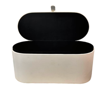 Boîte de rangement carrée en cuir PU à coque rigide de grande capacité sur mesure en gros, logo personnalisé, couleur pour boîte à cheveux supersonique