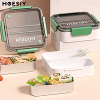Boîte à lunch anti-odeur divisée en acier inoxydable 304 chauffable pour adolescents travailleurs scolaires pour Camping pique-niques utilisation de cantine scolaire