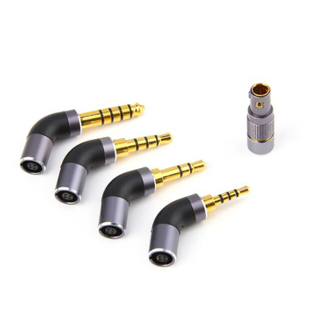 Quick-Switch Modular Copper 4-Pole Industrial 3.5mm Stereo 2.5mm 4.4mm 3.5PRO Balanced Headphone Audio Plug Jack Connector