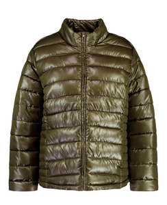 Veste matelassée en satin noire coupe-vent et respirante pour femme avec fermeture éclair – Collection Hiver - Product Image 3