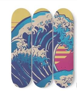 Factory Custom colorful colore acrilico <span class=keywords><strong>Skateboard</strong></span> per la decorazione della casa di sostituzione della pittura artistica - Product Image 3