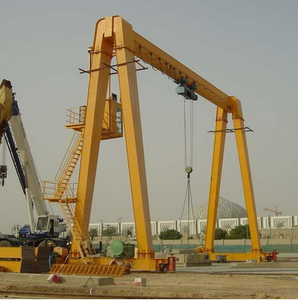 Grúa Pórtico Portátil Sencilla de Alta Calidad de 10 Toneladas, Elevador de Carga de 6M-12M con Control Remoto Eléctrico Montado sobre Riel - Product Image 1
