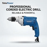 Perceuse électrique portable filaire à vitesse variable avec moteur fiable pour le perçage du bois, de l'acier et des murs – Outil de perçage domestique
