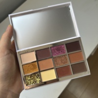 Palette de fards à paupières métalliques lumineux professionnels - Poudre scintillante pour peaux claires et foncées