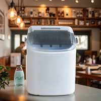 Machine à glaçons automatique intelligente portable pour la maison et les cafés, optimisée pour la production de glace