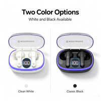 Écouteurs TWS à moule personnalisé V5.3, Écouteurs sans fil avec coque transparente, Stéréo véritable sans fil, Casque de jeu Type-C, Prix usine