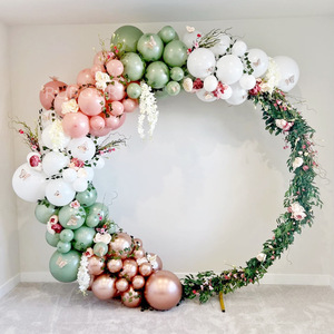 Kit d'arche ronde en métal prix de gros de l'usine <span class=keywords><strong>support</strong></span> de toile de fond d'arche 3D <span class=keywords><strong>fleur</strong></span> mur fête d'anniversaire mariage événements décoration - Product Image 3