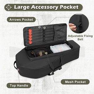 Échantillon gratuit de porte-flèches à 3 tubes pour tir à l'arc, sac de poche avec ceinture réglable pour tir à l'arc recurve et composé, chasse - Product Image 3