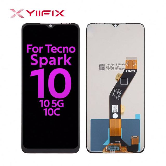 Mobile Phone LCD Touch Screen Display for Tecno Spark 10 (Ki5nKi5qKi810C) 6.6 OLED FHD Sapphire Hardness 1 Year Warranty