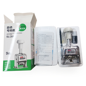 9 chân nhỏ tự động đánh số máy 209 văn phòng kim loại tự động tự mực 8 chữ số in tem tay tự động hướng dẫn sử dụng N - Product Image 5