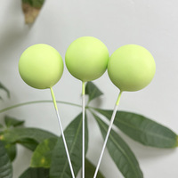 20 Stück/Beutel 2 2,5 3 4cm Gemischte Kunstbälle Gold Silber Rosa Blau Ball Happy Birthday Cake Topper Kuchendekoration für Tortenzubehör