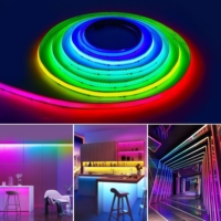 Tira de Luces LED Inteligente KCX Dream Color de Alta Densidad COB RGBIC, 12 mm de Ancho, Control por Wifi y Bluetooth, 720 LED/M