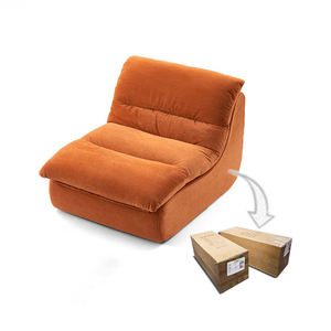 Canapé Pouf Moderne Une Place en Tissu Décontracté, <span class=keywords><strong>Fauteuil</strong></span> de Chambre pour <span class=keywords><strong>Petit</strong></span> Appartement et Balcon, <span class=keywords><strong>Design</strong></span> <span class=keywords><strong>Confortable</strong></span> pour Dormir ou se Reposer - Product Image 2