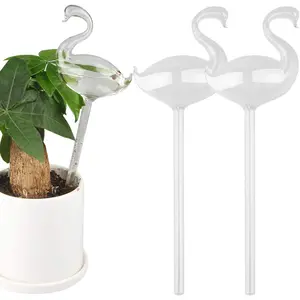 Automatic Garden Sprinkler Plant Watering Device Indoor Swan Shape Glass Sprinkle Self Watering Aqua Globes Eco-friendly