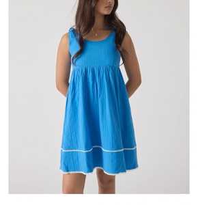 Vestido de Verano para Niñas, Diseño Elegante, Tela de Algodón, Encanto Decorativo, Transpirable, para Todo el Día - Product Image 3