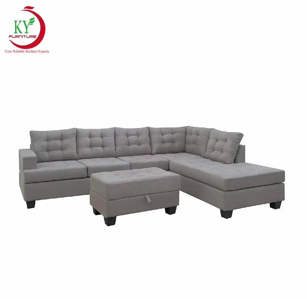 JKY Möbel 3 Stück Stoff Lounge Stuhl Liege Couch für Wohnzimmer Liege Sofa